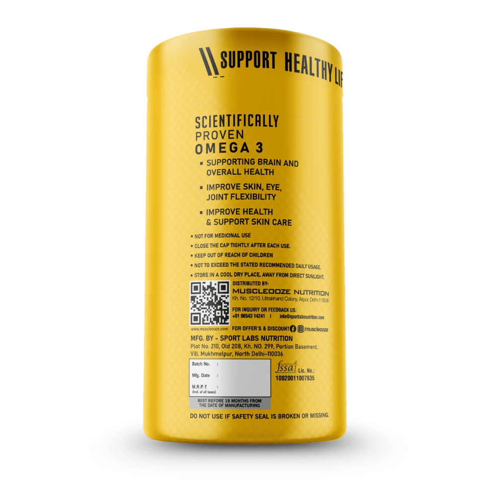 MuscleOoze® Omega 3 (90 Softgels) - Image 3